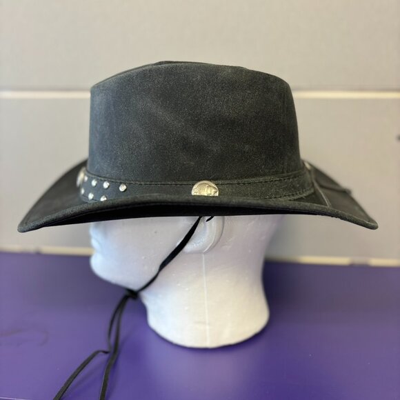 Western style original leather hat for Men and Women, Cowboy real leather Hat main image 11